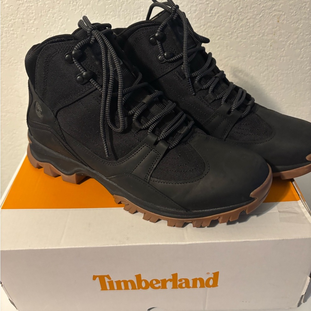 Timberland Men's Black and Brown Boots